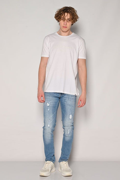 Ανδρικό T-Shirt Κοντομάνικο Λευκό Camaro